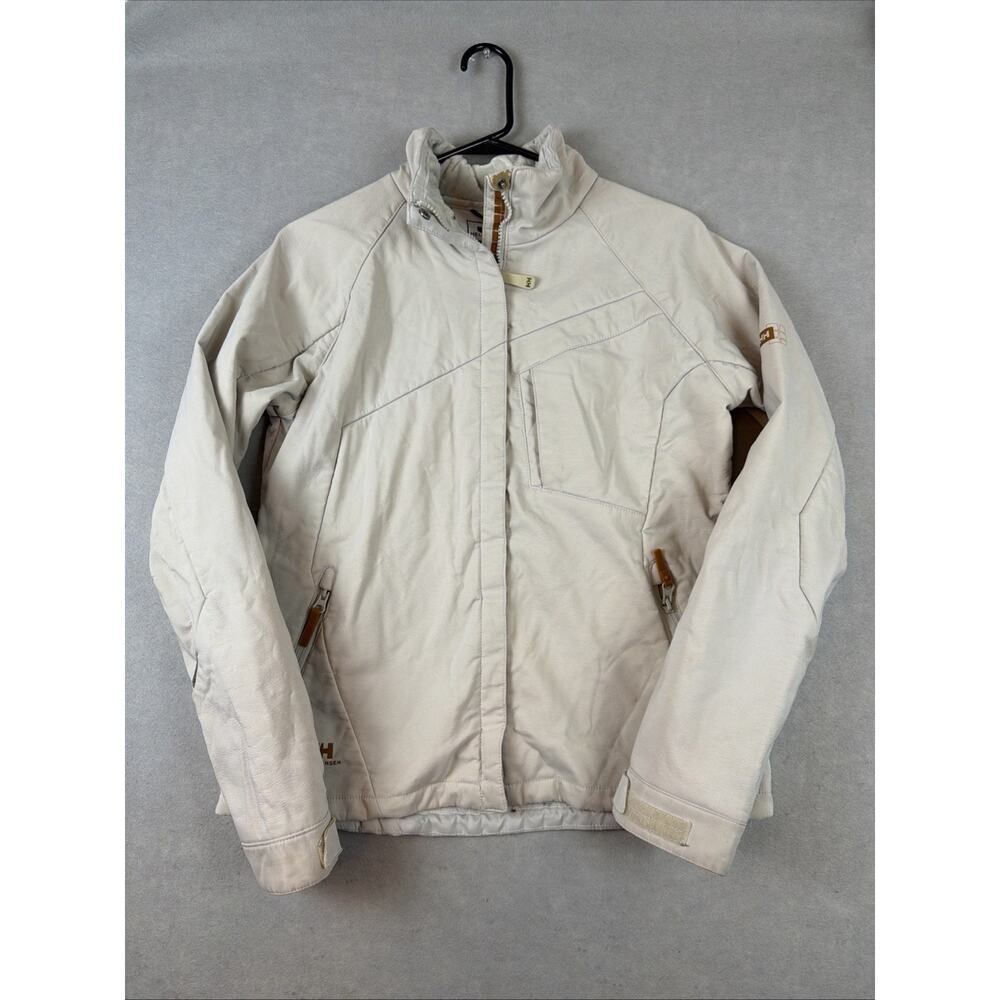 Helly Hansen Jacket Softshell Womens Medium Workwear‎ Full Zip Beige Spring